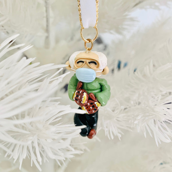 Bernie Clay Christmas Ornament