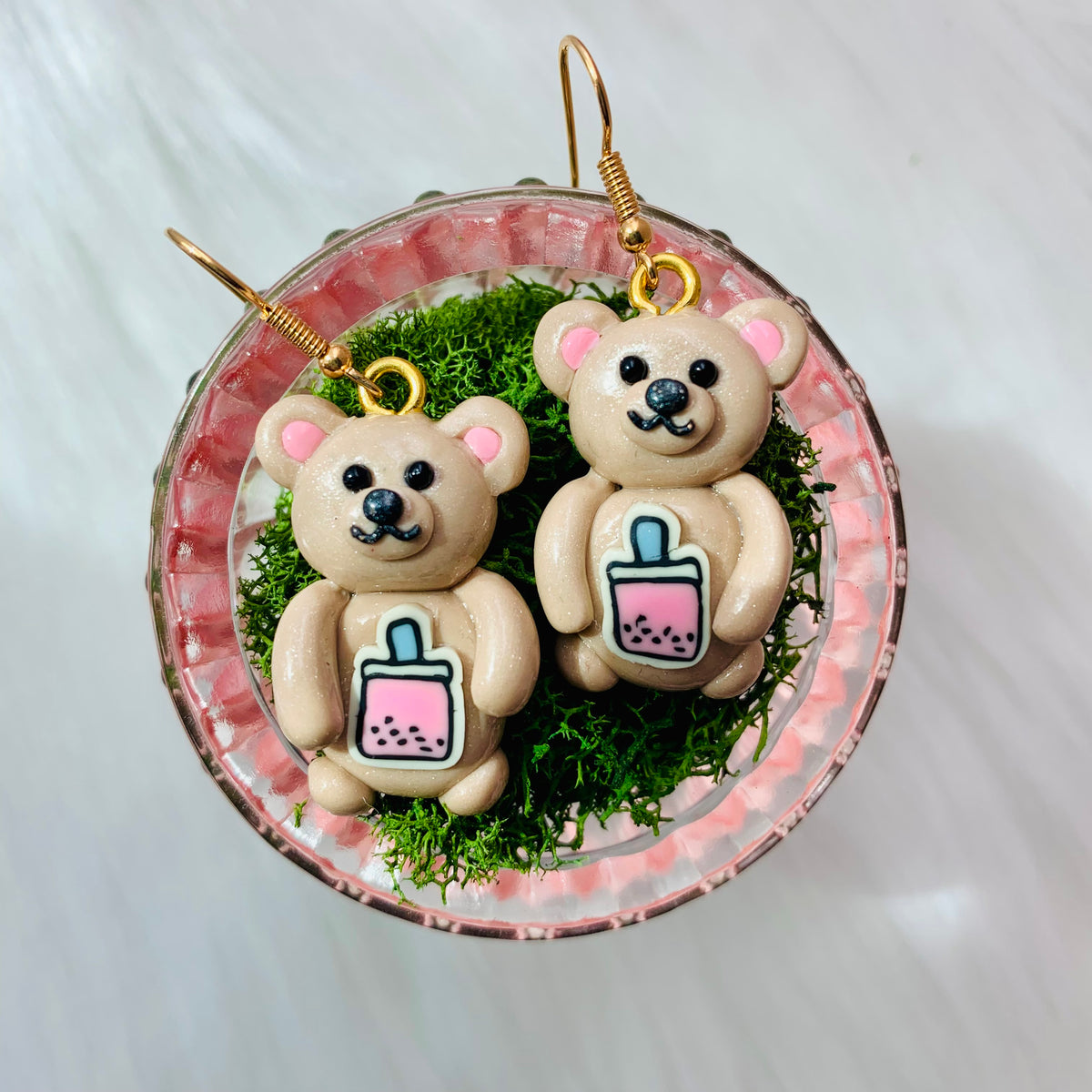 4 Resin Accessories, Cute Soft Clay Bears, Candy Mobile Phone Diy Pendants,  Earrings, Earring Materials, Jewelry Accessories