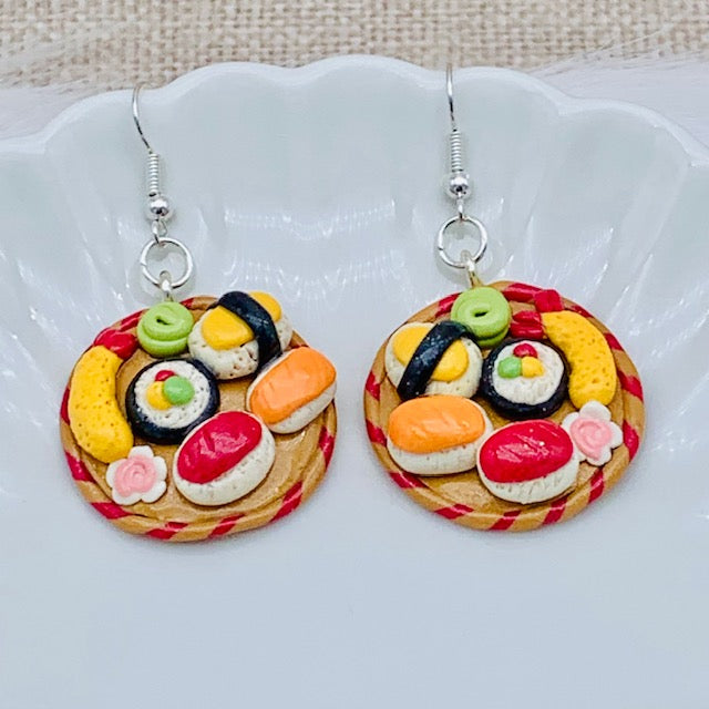 Clay food store earrings