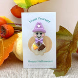 Candy Ghost Halloween Clay Pin