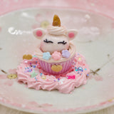 Kawaii Unicorn Cupcake Jewelry Dish by Kawaii Craft Shop