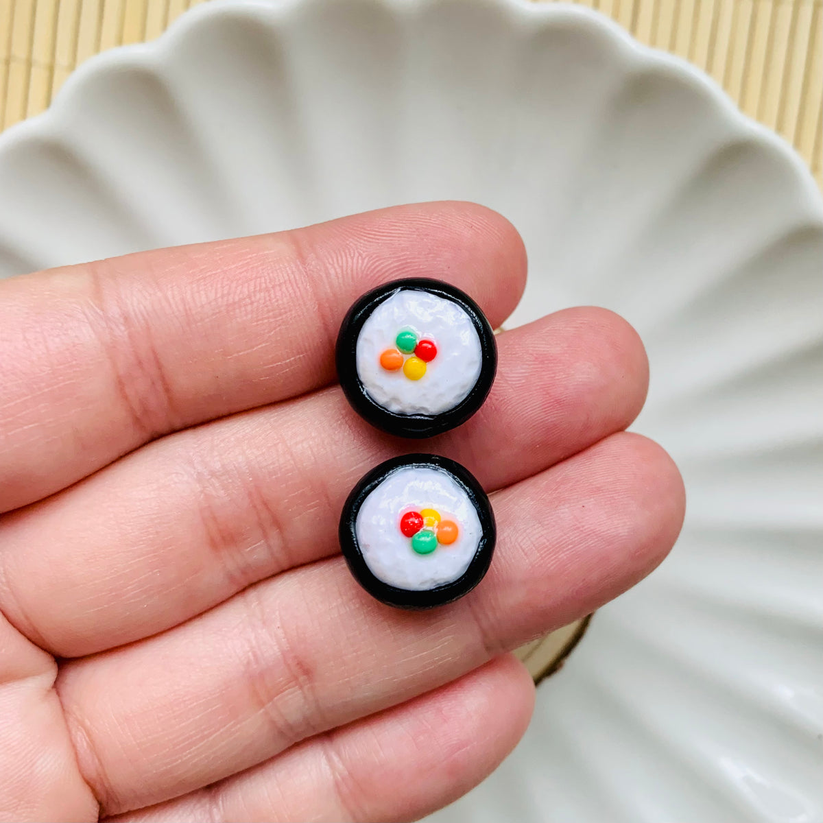 Sushi Earrings Stud Earrings Post Sushi Jewelry Sushi Accessories