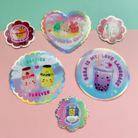 Glitter Kawaii Stickers