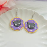 Kawaii Character Donut Earrings