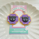 Kawaii Character Donut Earrings