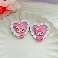 Kawaii Character Cake Earrings