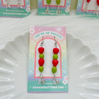 Tanghulu Dangle Clay Earrings