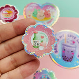 Glitter Kawaii Stickers