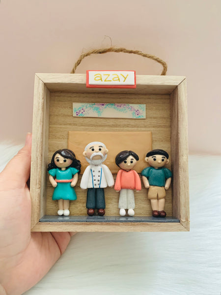Custom Clay Hanging Portrait Box
