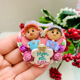 Personalized Heart Clay Ornament