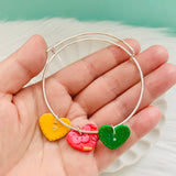 Juneteenth Heart Charm Bracelet