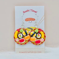 Clay Sushi Japanese Food Earrings
