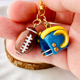 Superbowl Game Day Keychain Football