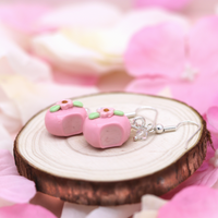 Sakura Mochi Clay Earrings by Kawaii Craft Shop