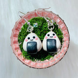 Onigiri Rice Ball Clay Earrings