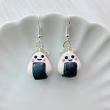 Onigiri Rice Ball Clay Earrings