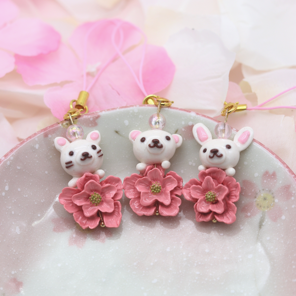 Sakura Animal Clay Charms – Kawaii Craft Shop