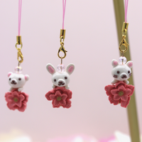 Sakura Clay Animal Charms by Kawaii Craft Shop