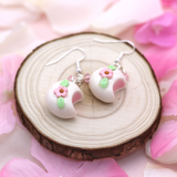 Sakura Mochi Clay Earrings by Kawaii Craft Shop
