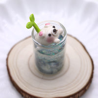 Clay Bunny Sprout Mini Terrariums by Kawaii Craft Shop