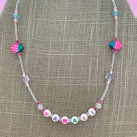 Kawaii Beaded Letter Necklace
