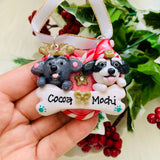 Personalized Heart Clay Ornament
