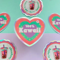 Holographic Kawaii Stickers